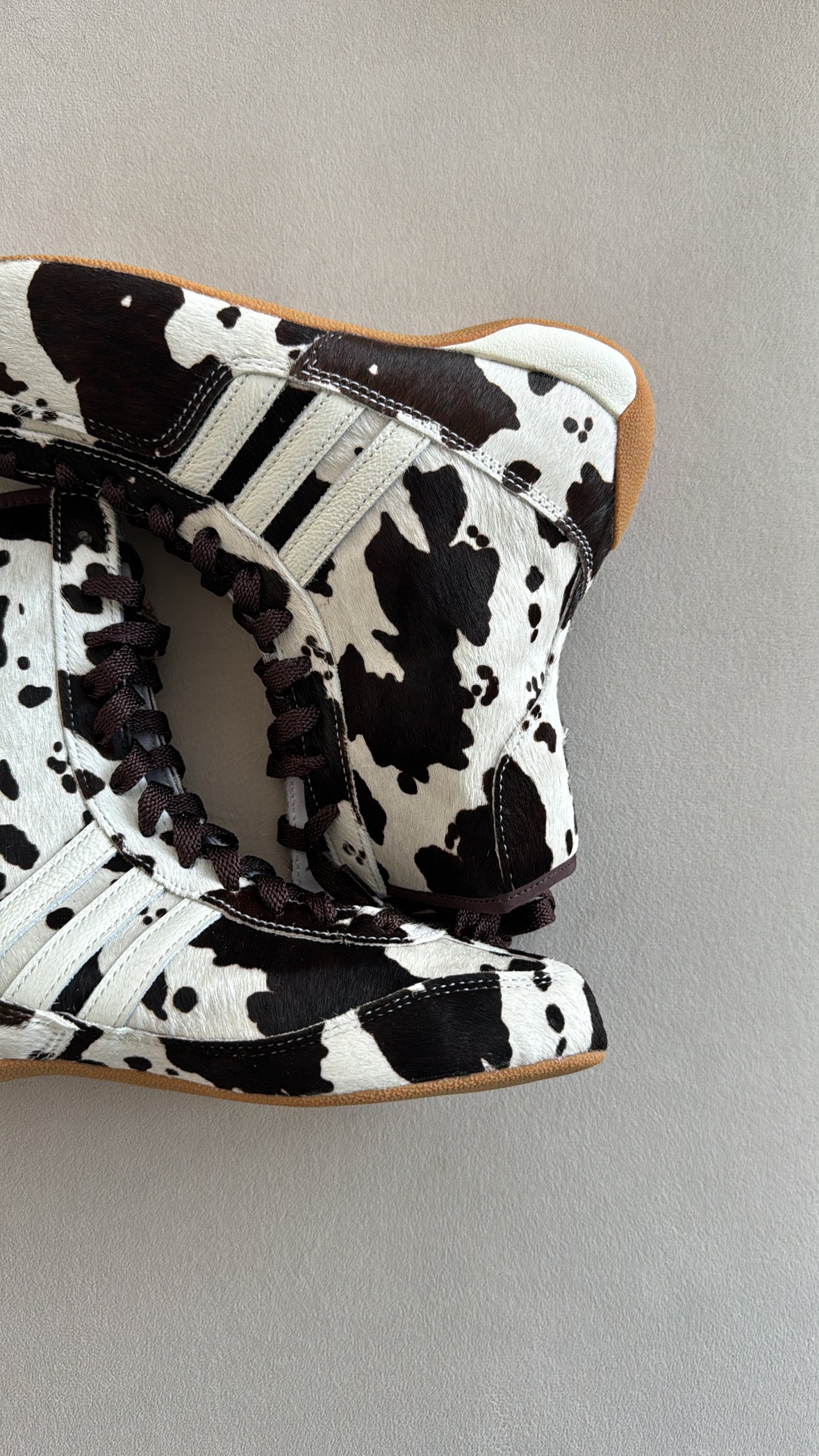 Adidas boots cow print