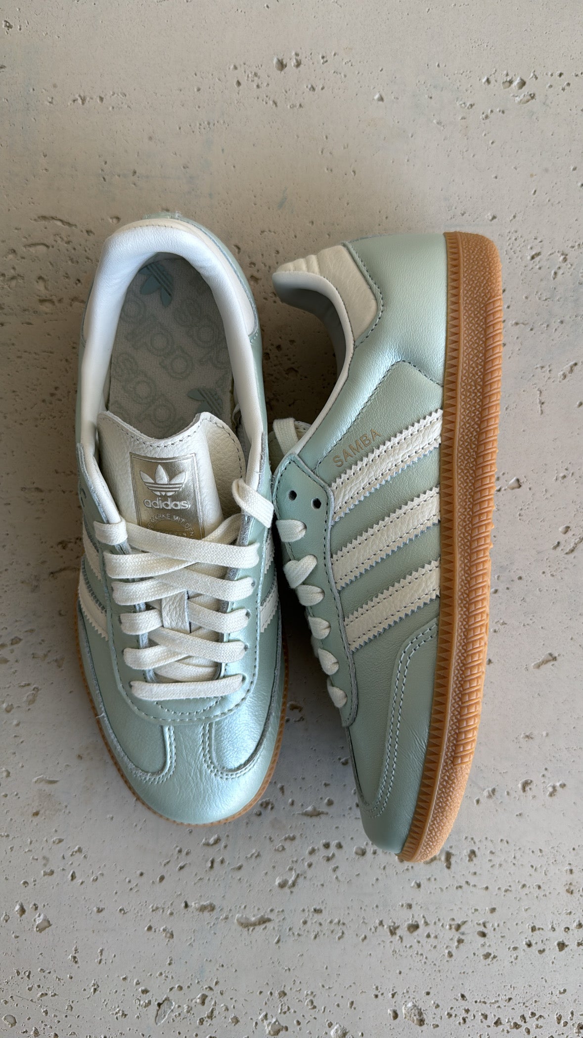 Adidas Samba OG Metallic mint