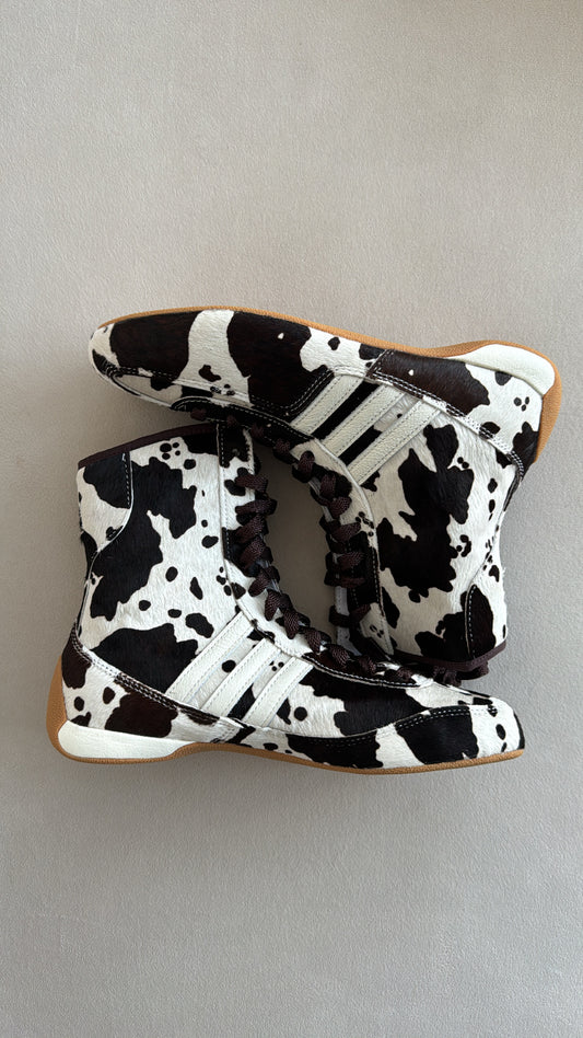 Adidas boots cow print