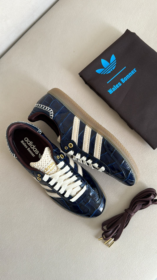 Adidas Samba x Wales Bonner Collegiate Navy / Croc