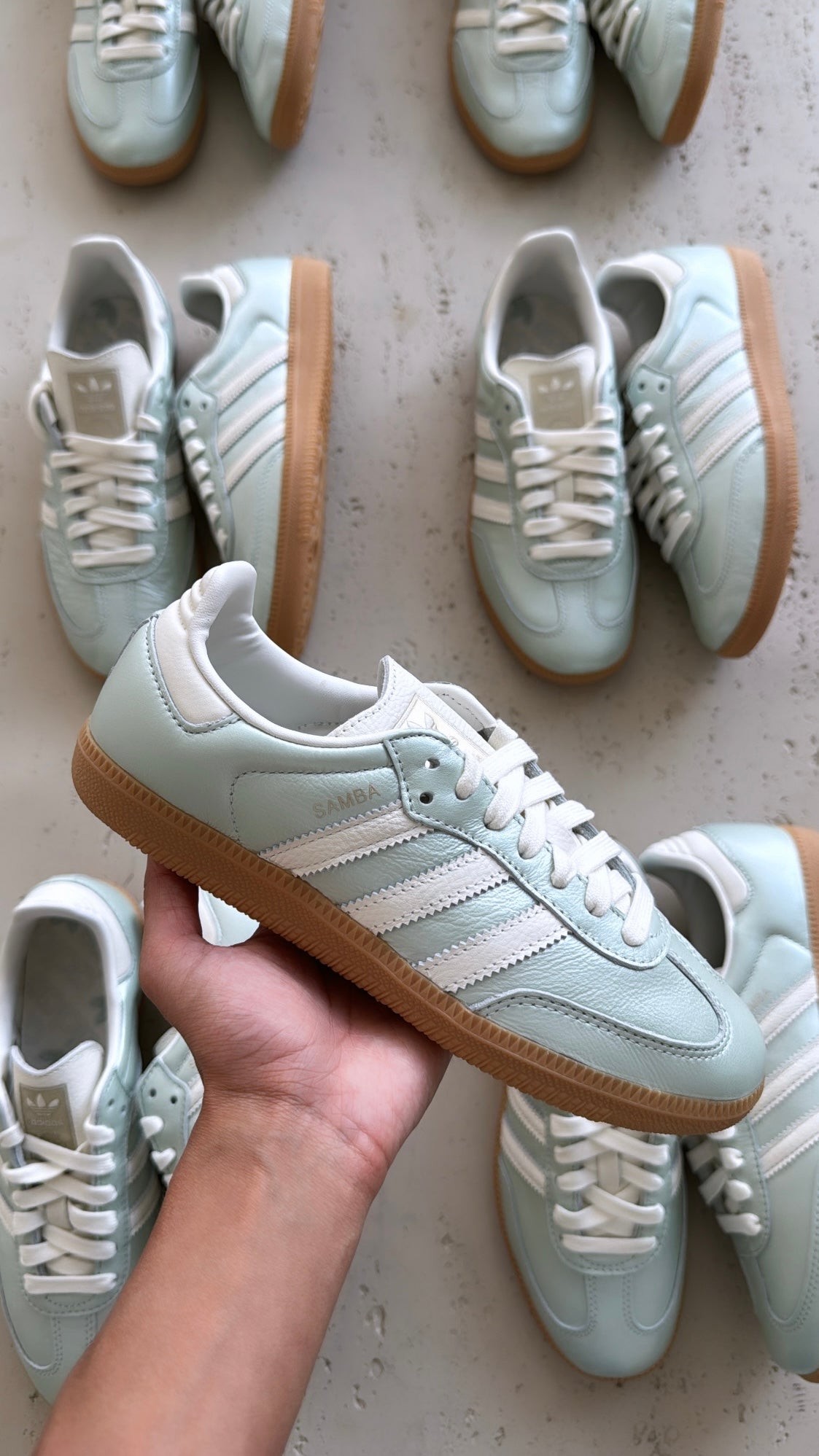 Adidas Samba OG Metallic mint