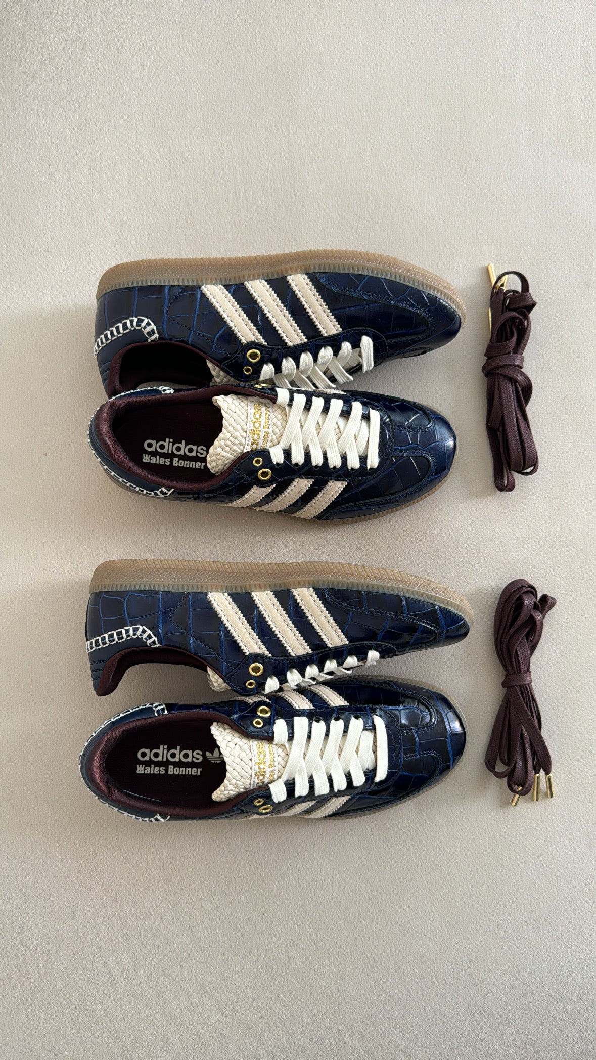 Adidas Samba x Wales Bonner Collegiate Navy / Croc