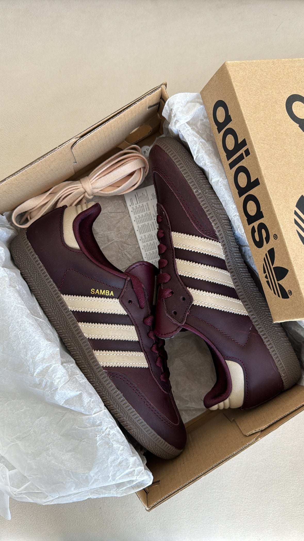 Adidas Samba dark maroon