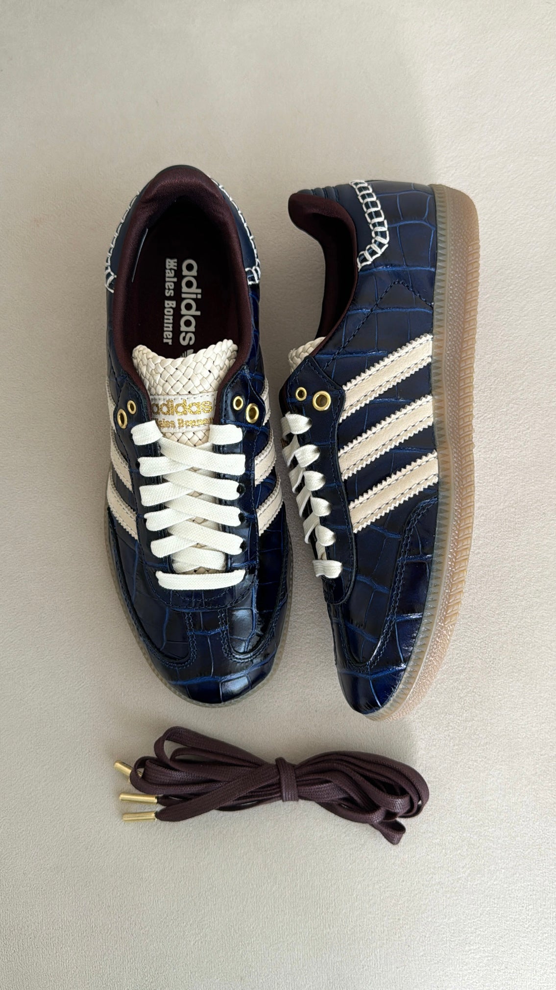 Adidas Samba x Wales Bonner Collegiate Navy / Croc