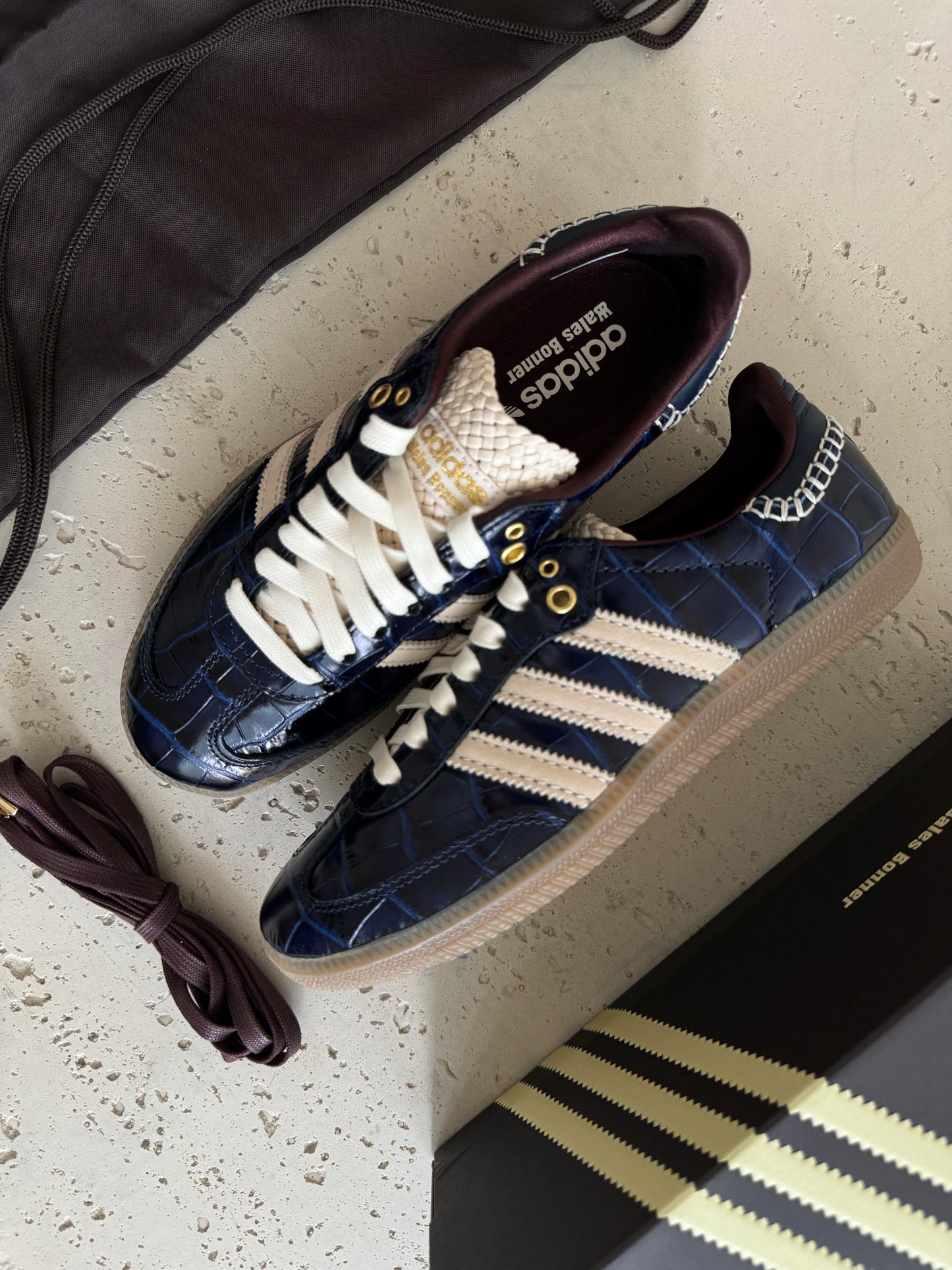 Adidas Samba x Wales Bonner Collegiate Navy / Croc