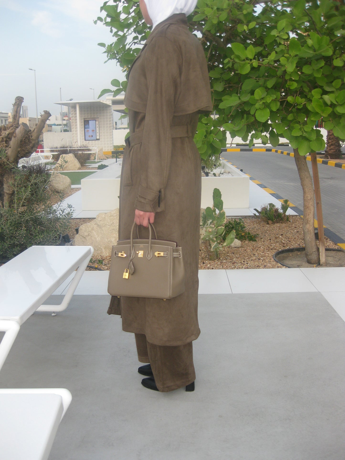 Suede Coat Set