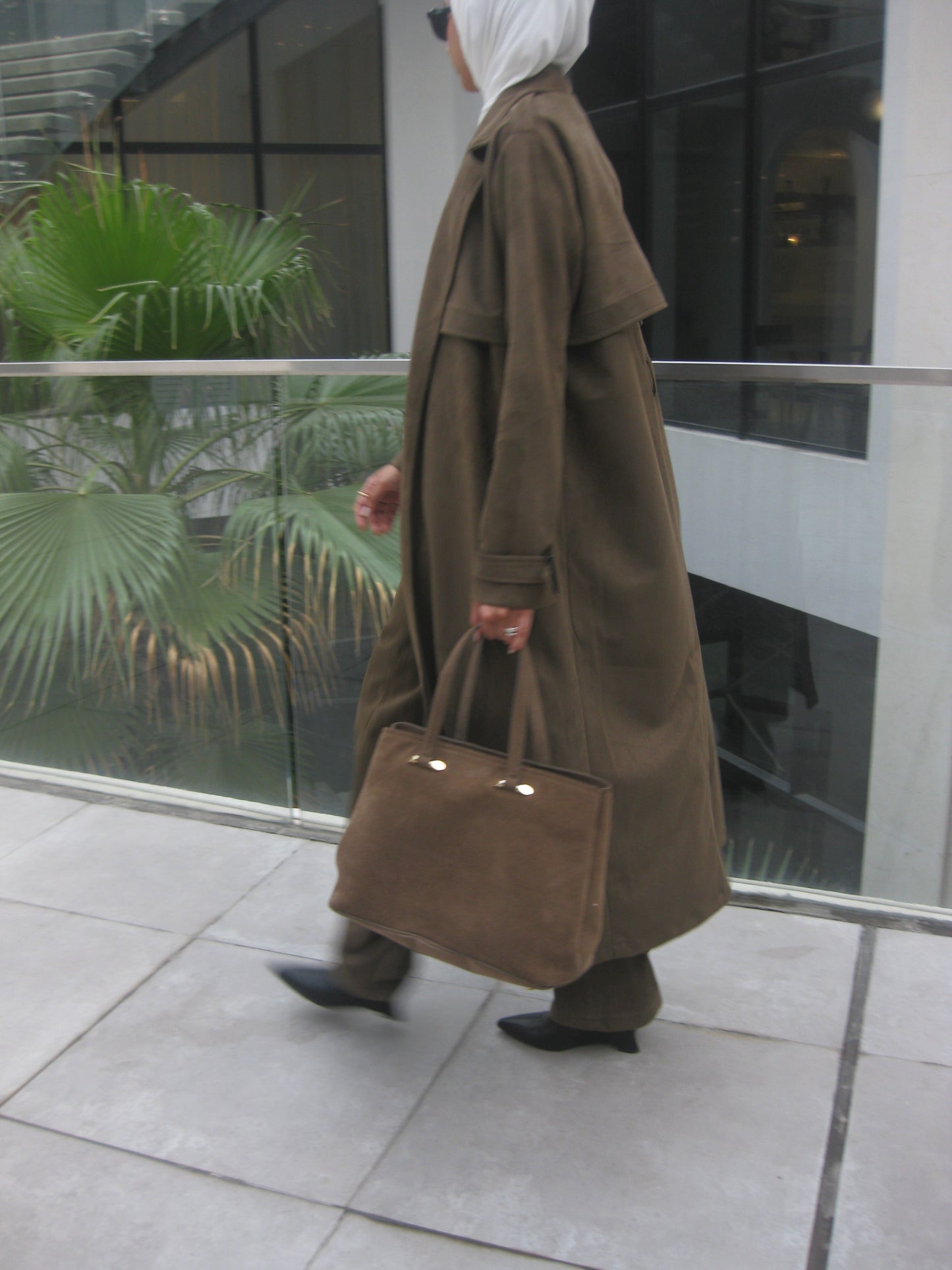 Suede Coat Set