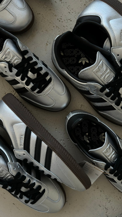Adidas Samba OG metallic silver